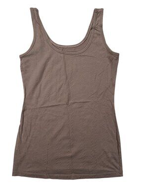 Maurices Womens Brown Tank Top S Sleeveless Stretch Cotton Blend Casual Basics